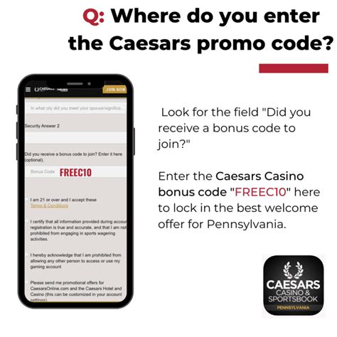 caesars pa code bonus de casino en ligne
